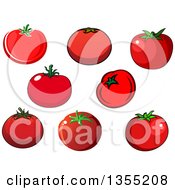 Clipart Of Tomatoes Royalty Free Vector Illustration