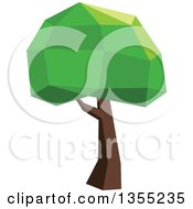 Clipart Of A Low Poly Geometric Tree Royalty Free Vector Illustration