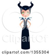Poster, Art Print Of Full Length Maleficent Witch Standing With Hands On Her Hips