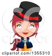 Poster, Art Print Of Friendly Red Haired Witch