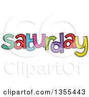 Poster, Art Print Of Cartoon Stitched Saturday Day Of The Week