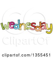 Poster, Art Print Of Cartoon Stitched Wednesday Day Of The Week
