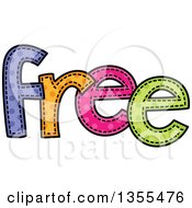 Poster, Art Print Of Cartoon Stitched Word Free