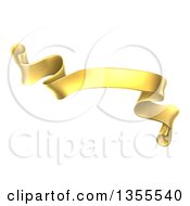Gold Scroll Ribbon Banner