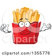 Poster, Art Print Of Cartoon French Fries Character
