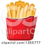 Poster, Art Print Of Cartoon French Fries