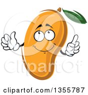 Clipart Of A Cartoon Mango Character Royalty Free Vector Illustration
