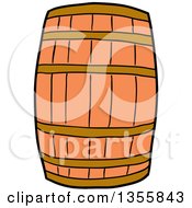Poster, Art Print Of Cartoon Wooden Barrel
