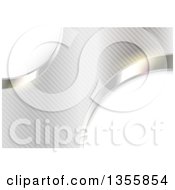 Clipart Of A Shiny Metallic Abstract Background Of Partial Circles Over Stripes Royalty Free Vector Illustration
