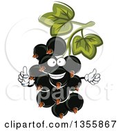 Cartoon Black Currant Character