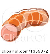 Clipart Of A Cartoon Ham Royalty Free Vector Illustration by Vector Tradition SM
