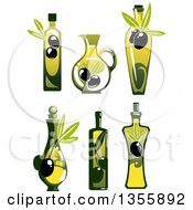 Poster, Art Print Of Bottles Of Olive Oil