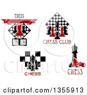 Clipart Of Chess Designs With Text Royalty Free Vector Illustration