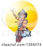 Poster, Art Print Of Kandyan Dancer Against The Sun