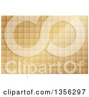 Poster, Art Print Of Gold Tile Background With Light