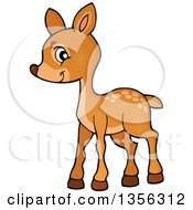 Poster, Art Print Of Cartoon Cute Baby Deer