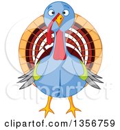 Poster, Art Print Of Cute Thanksgiving Turkey Bird