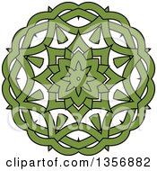 Poster, Art Print Of Black And Green Celtic Knot Design Element