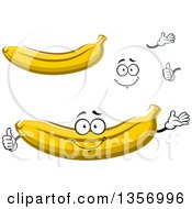 Poster, Art Print Of Cartoon Face Hands And Bananas
