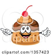 Cartoon Caramel Pudding Dessert Character