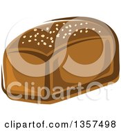 Poster, Art Print Of Cartoon Rye Bread Loaf