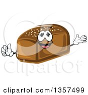 Cartoon Rye Bread Loaf Character