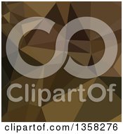 Clipart Of A Carput Mortuum Brown Low Poly Abstract Geometric Background Royalty Free Vector Illustration
