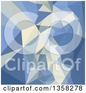 Clipart Of A Columbia Blue Low Poly Abstract Geometric Background Royalty Free Vector Illustration