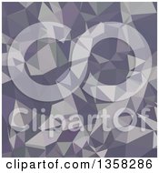 Clipart Of A Lavender Purple Low Poly Abstract Geometric Background Royalty Free Vector Illustration