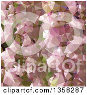 Poster, Art Print Of Lavender Rose Pink Low Poly Abstract Geometric Background