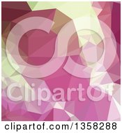 Poster, Art Print Of Light Thulian Pink Low Poly Abstract Geometric Background