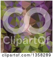 Poster, Art Print Of Palatinate Purple Low Poly Abstract Geometric Background