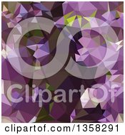 Poster, Art Print Of Rich Lilac Purple Low Poly Abstract Geometric Background
