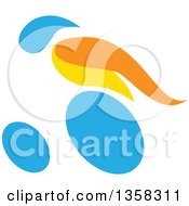 Poster, Art Print Of Colorful Athlete Racing In A Wheelchair