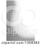 Poster, Art Print Of Background Of Gray And Black Squares Or Pixels With White Text Space