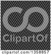 Seamless Background Of A Black And White Twill Weave Texture