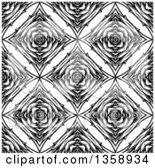 Poster, Art Print Of Black And White Seamless Geometric Background