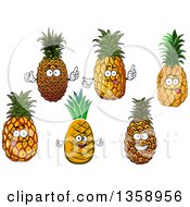 Poster, Art Print Of Cartoon Pineapple Characters