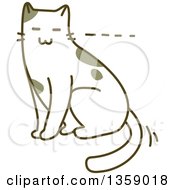 Poster, Art Print Of Sketched Cat Sitting