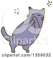 Poster, Art Print Of Sketched Cat Laughing