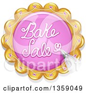 Bake Sale Design Of Frosting On A Cookie