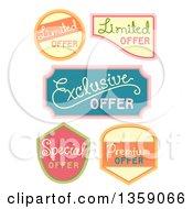 Poster, Art Print Of Retail Offer Labels With Text