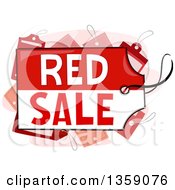 Poster, Art Print Of Red Sale Text Tag