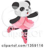 Poster, Art Print Of Cute Dancing Panda Ballerina