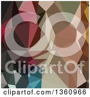 Poster, Art Print Of Colorful Low Poly Abstract Geometric Background