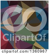 Clipart Of A Colorful Low Poly Abstract Geometric Background Royalty Free Vector Illustration