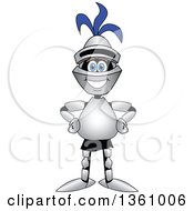 Clipart Of A Lancer School Mascot Royalty Free Vector Illustration