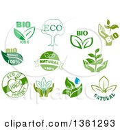 Poster, Art Print Of Green Bio Eco And Natural Designs