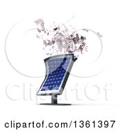 Poster, Art Print Of 3d Solar Panel Spitting Out Cash Money