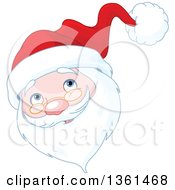 Poster, Art Print Of Jolly Christmas Santa Face